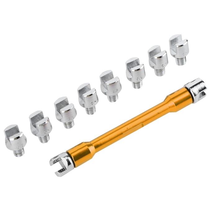 Motorfiets Spaak Sleutel CNC Sleutel Set 5.0‑6.8 Lengte 93mm 3.7in voor de Meeste Motorfietsen Gold
