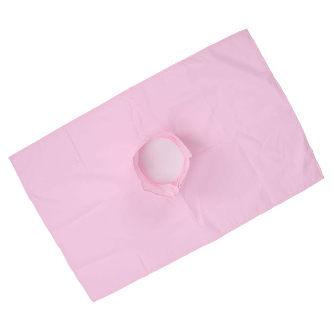 Massage Tafel Laken Katoen Wasbaar Comfortabel Massage Bed Deksel met Gezichtsgat voor Salon Spa Roze 50x80 roze