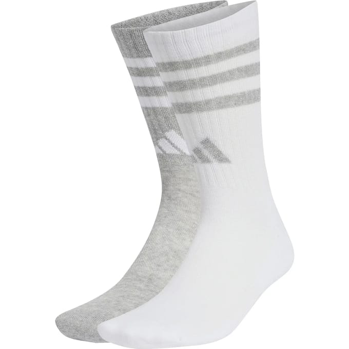 Kindersokken adidas Cushioned 3-Stripes Glam Crew (x2)