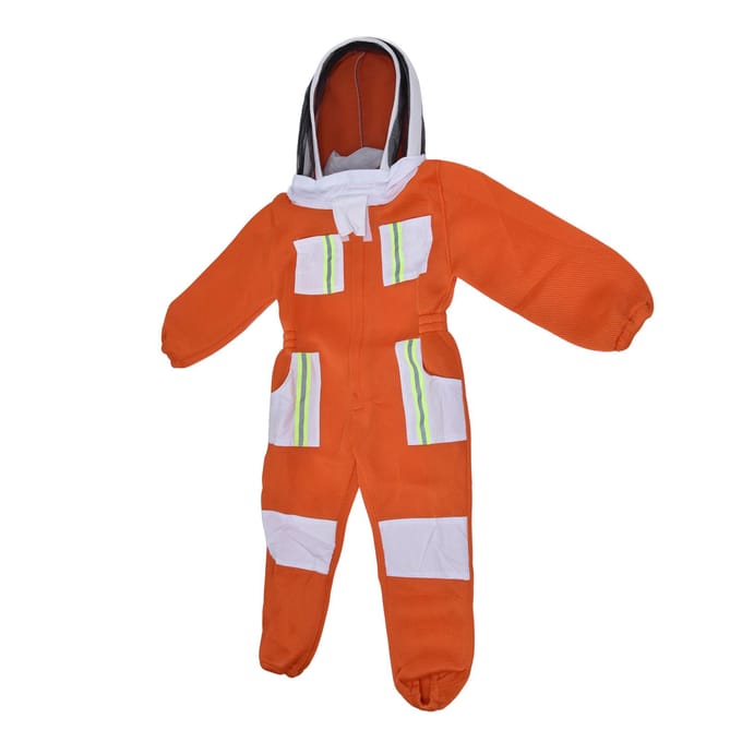 Imkerpak Mesh Ademend Bijproof Kleding Eendelig Beschermend Pak voor Kinderen red