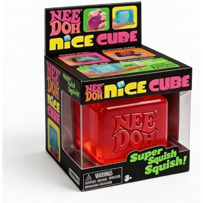 Originele Schylling NeeDoh Nice Cube Squishy Fidget Speelgoed Stressverlichting voor ADHD Focus Angst