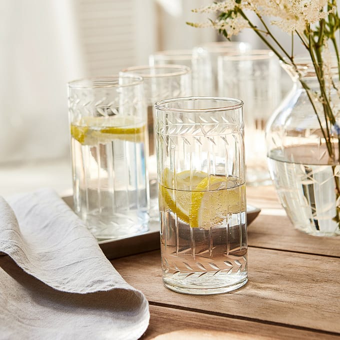 LOBERON Glas set van 6 Padiès helder