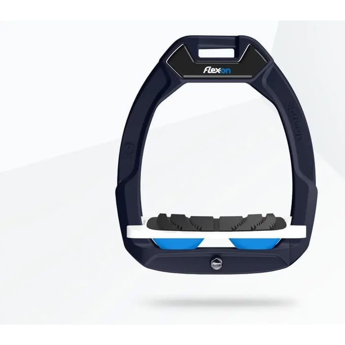Veiligheid stijgbeugels rijtuigen Schuin Grip Aluminium/Wit/Blauw Flex-On Safe-On