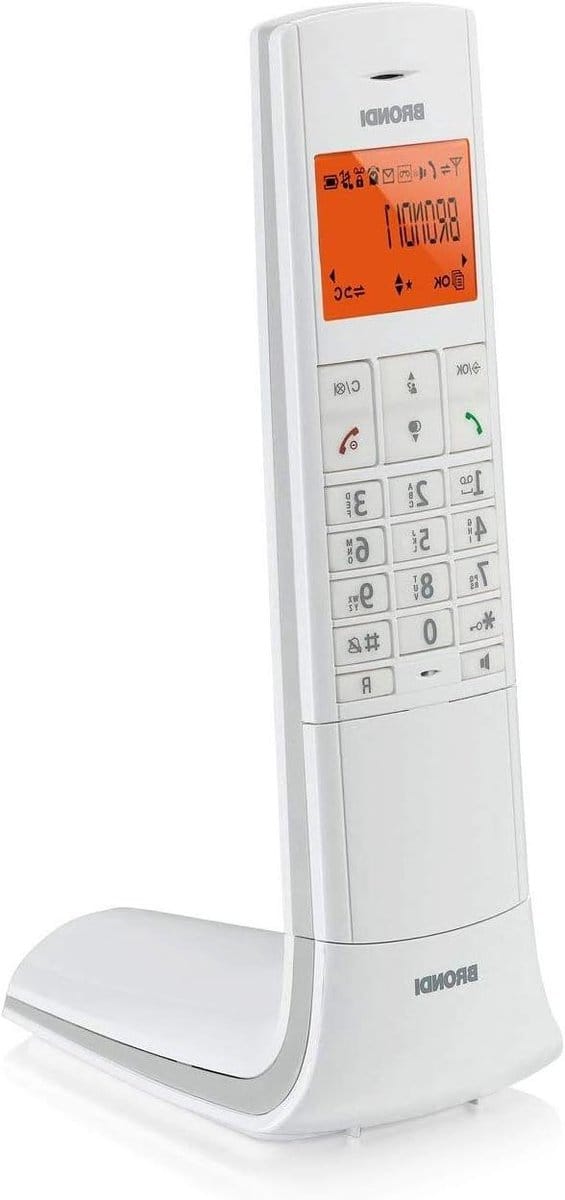Draadloze telefoon - DECT huistelefoon - Thuis bellen - Groot display - 50 geheugens - Wit