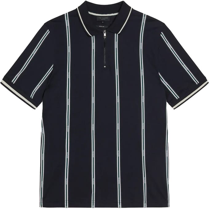 Ted Baker Sisons Heren Navy Gestreept Poloshirt