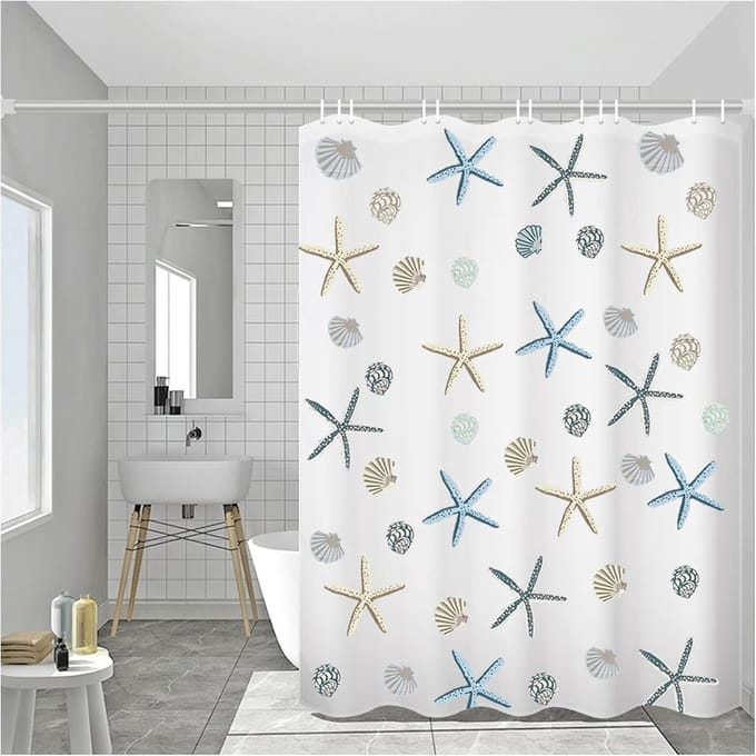 Douchegordijn 200x220 cm - Waterdicht en Antibacterieel - Wit