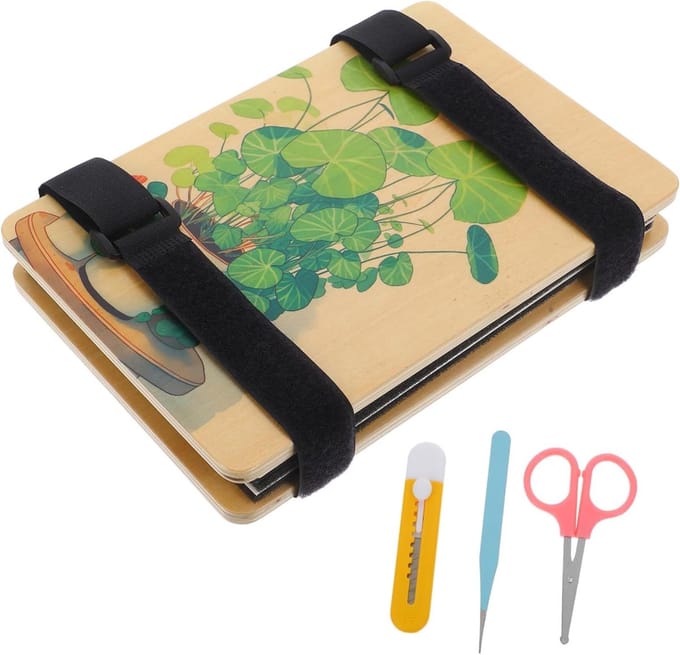 Bloemenpers Set - Planten Pers - Bloemen Drogen - Houten Frame - 22 x 15 cm - Multi