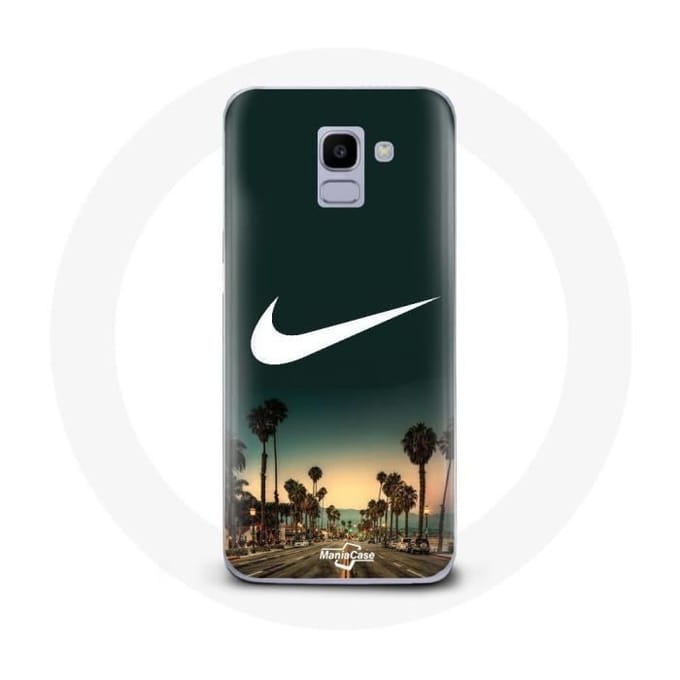 Coque pour Samsung Galaxy A6 2018 Nike palmier miami