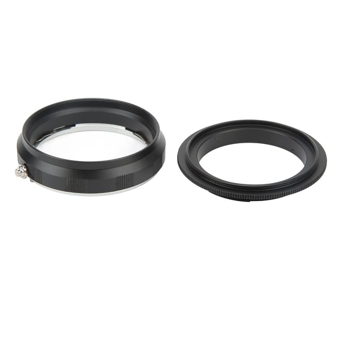58mm Macro Omkeeradapterring Achterste Lensvatting Beschermring en Afdekking voor EF-vatting 58mm Filter black