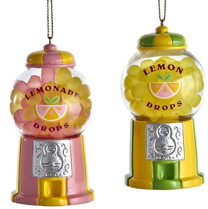 Ornament lemon kunststof h9 cm