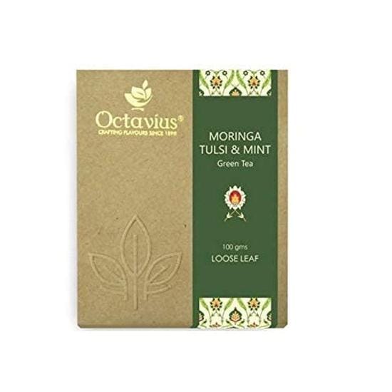 Thé vert Octavius Moringa, Tulsi et Menthe en vrac - 100 g gray