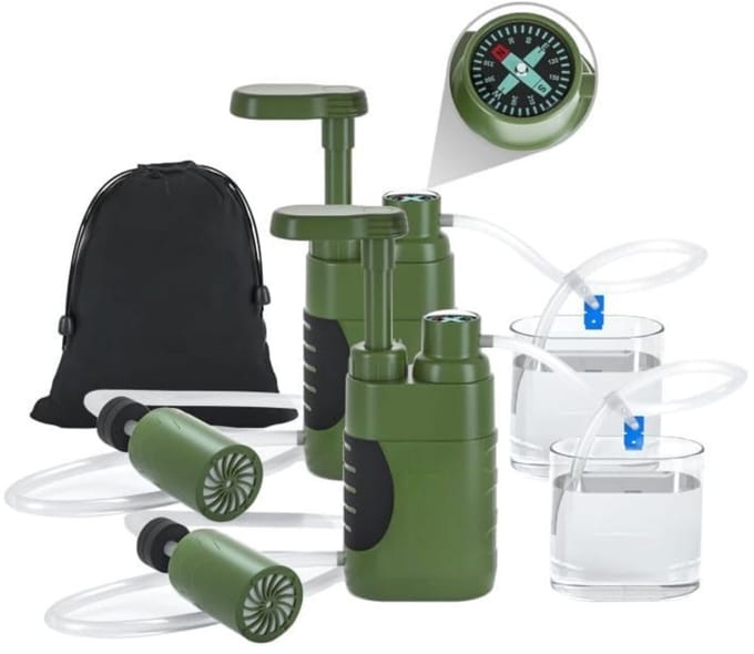 DYNA® Waterfilter noodpakket - Waterfilter - Groen - 21cm x 13cm x 6cm