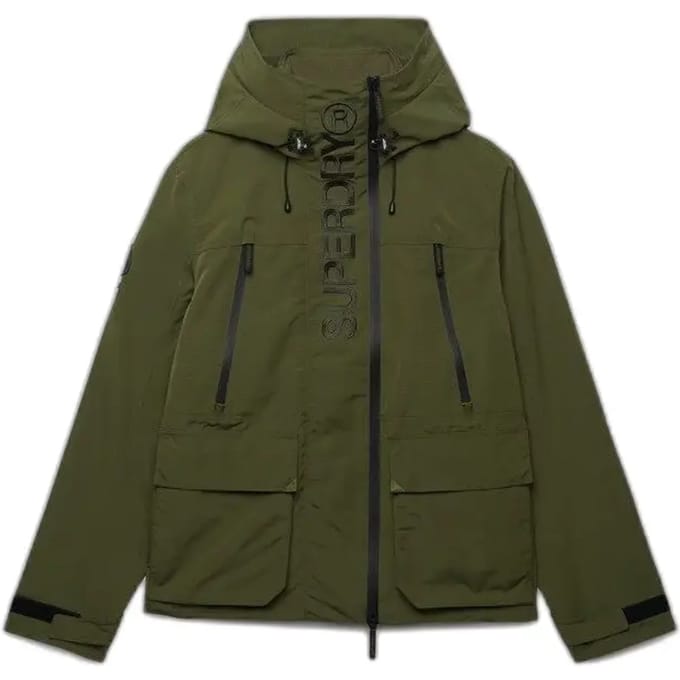 Superdry - Ultimate Geborduurd Windbreaker Jack met Capuchon - Heren