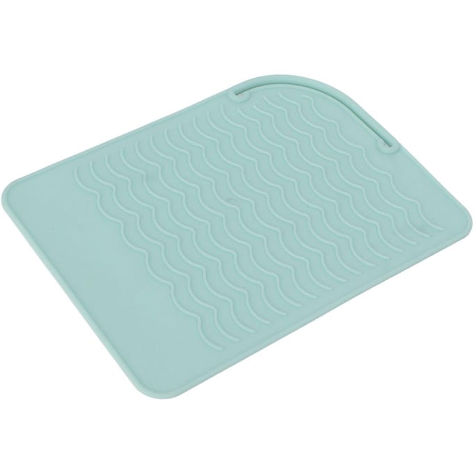 Hitte-isolerende siliconen mat gegolfd patroon antislip flexibel hittebestendig mat groen