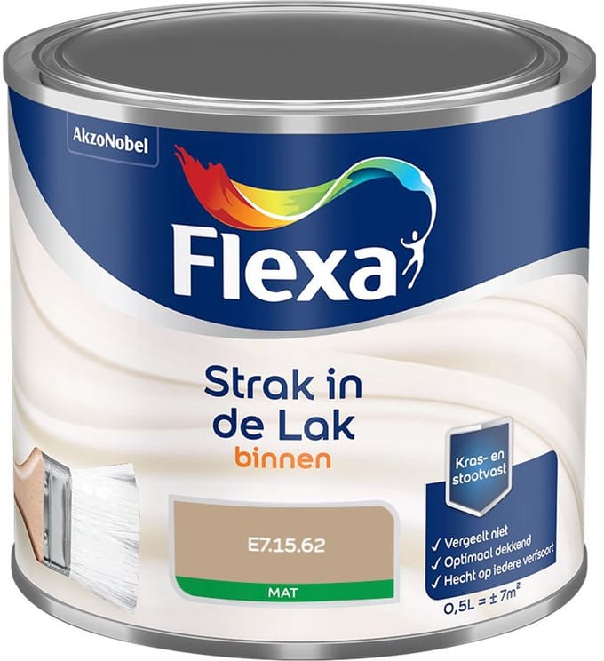 Flexa - Strak In De Lak Binnenlak Mat - E7.15.62 - Mengverf - 500 Ml