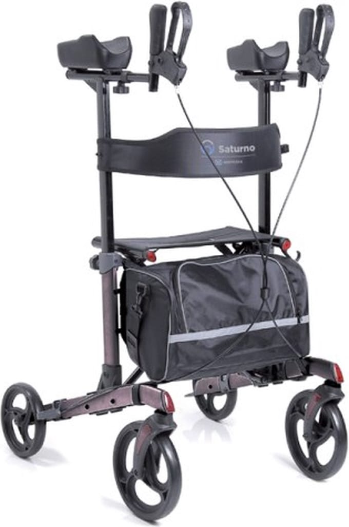 Moretti Onderarm rollator - Lichtgewicht opvouwbaar - Zwart