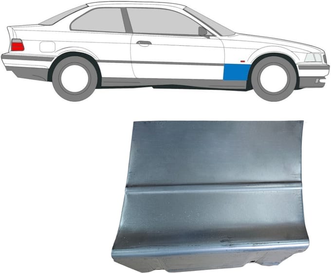 Reparatiepaneel voorspatbord voor BMW 3 E36 1990-2000 / Rechts / COUPE