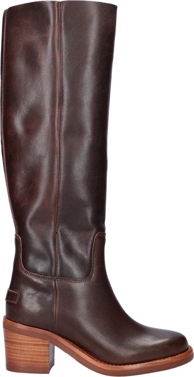 Shabbies Amsterdam - Puk Tuba Boot Leer Bruin - Maat 39
