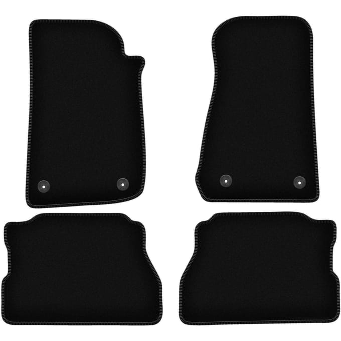 BASIC zwarte veloursmatten voor: Jeep Wrangler IV Rubicon off-road (2017-)