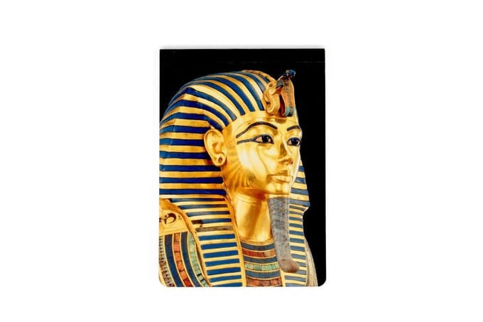 Lanzfeld Toetanchamon - Notitieboek A6 - Blanco - 36 Pagina's - Egyptisch Design - Softcover