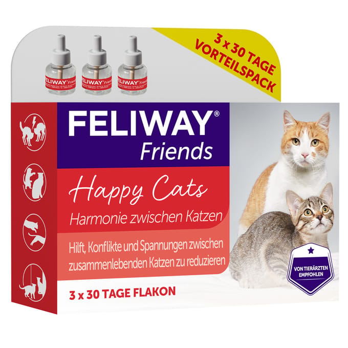 Economy set: 3x 48ml navulflacons voor Feliway® Friends kat