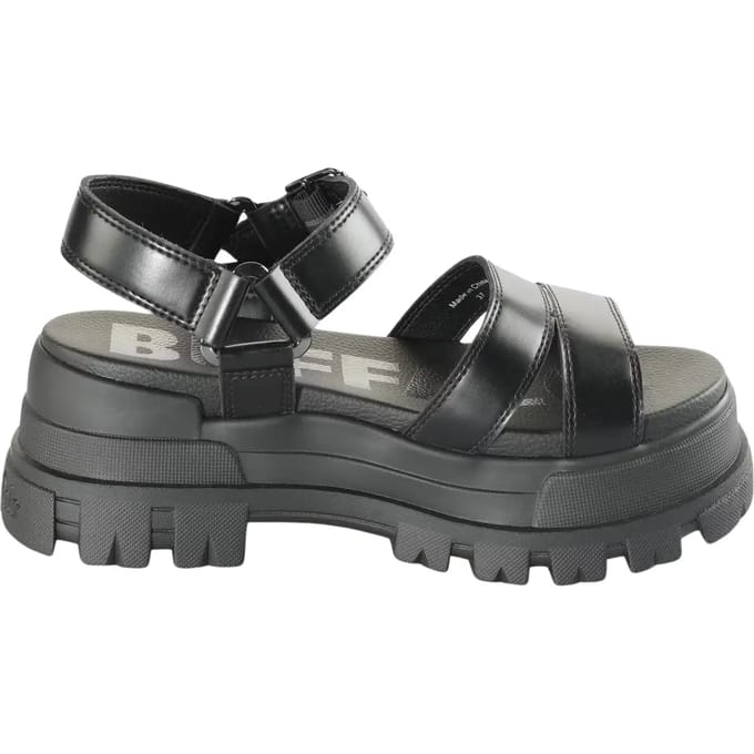 Buffalo ASPHA TS Sandal Sandalen Plat - zwart - Maat 41