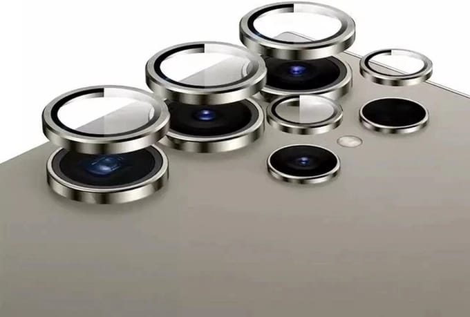 BLUEO Camera Lens Bescherming Geschikt voor Samsung Galaxy S24 Plus - Zilver