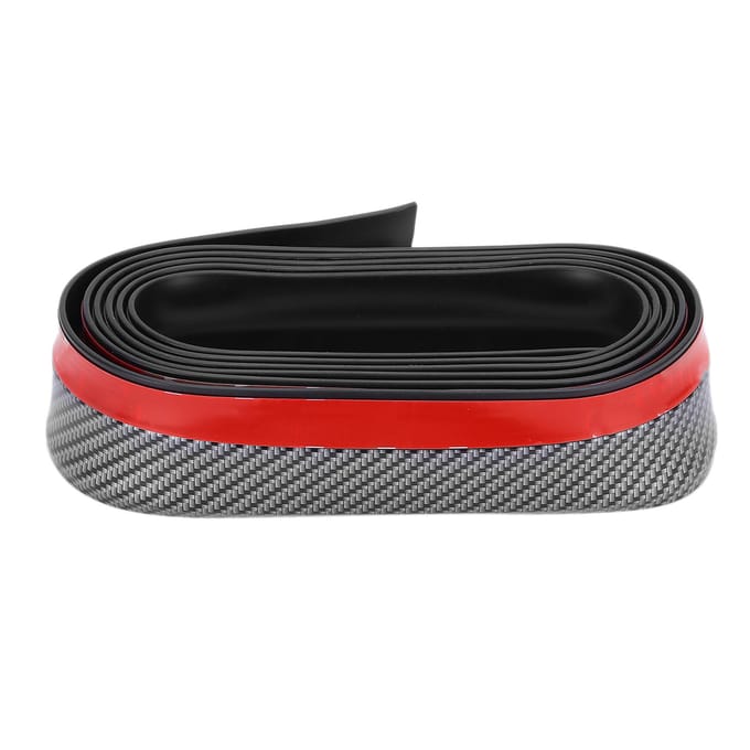 2,5 m Auto Voorbumper Lip Spoiler Cover Rubber Koolstofvezel Kleur Universeel voor Vrachtwagen
