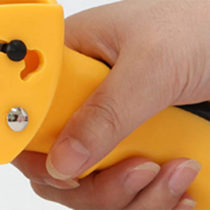 Tape Dispenser Snel Helder Snijdend 3-Punts Structuur Professionele Verpakkingstape Snijder yellow