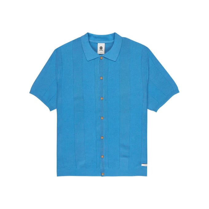 Element Stripe Textured Knit Shirt blauw