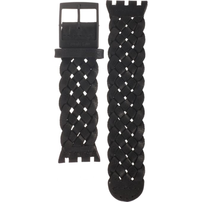 Swatch Plastic - Square SUB 18mm ASUBB124 SUBB124 Black Braid band