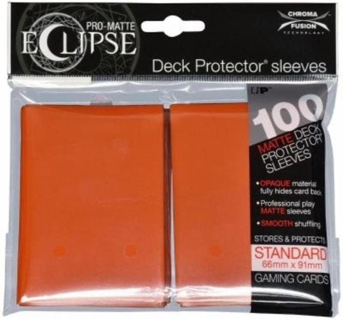 Ultra Pro Eclipse PRO-Matte Sleeves: Standaard Pumpkin Orange (66x91mm) - 100 stuks