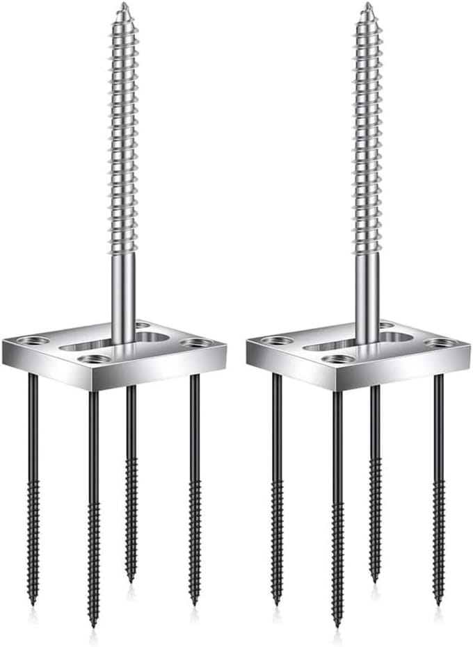 Bevestigingsset Leuning - Installatie Hardware - Trappen Monteren - 2 Sets Inclusief - 16x12x3 cm - Zilver
