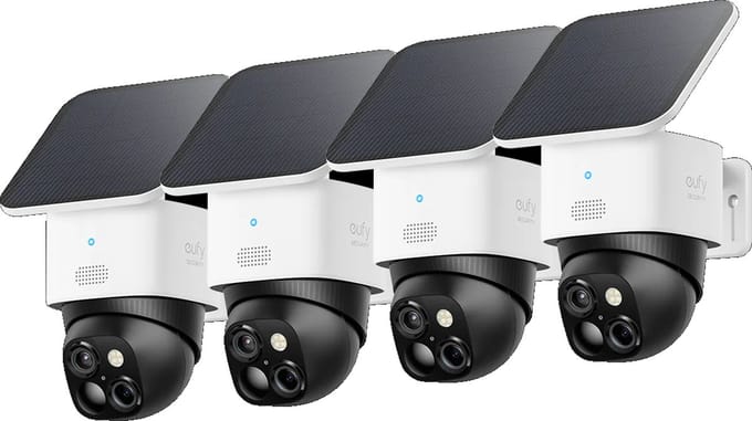 eufy Security S340 SoloCam - 360° buitencamera 4 PACK- Bundel voordeel