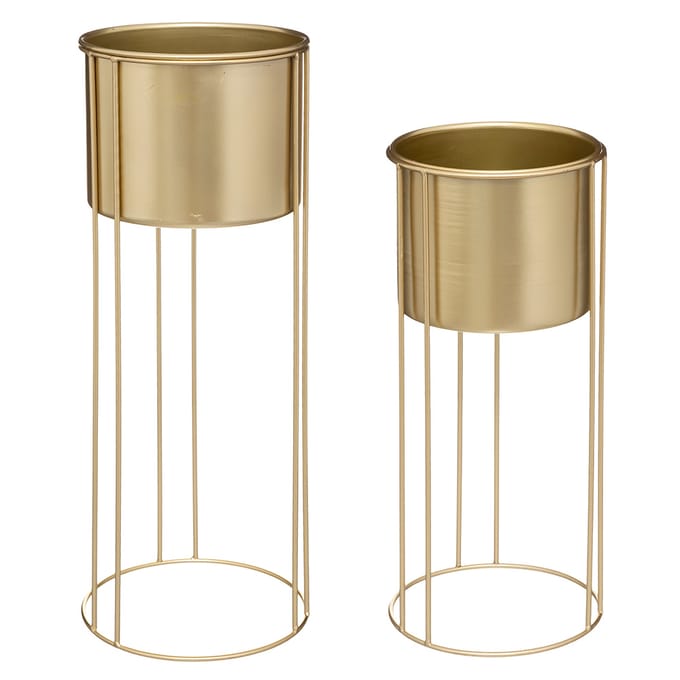 Eazy Living Plantenstandaard Set Narcisse Goud