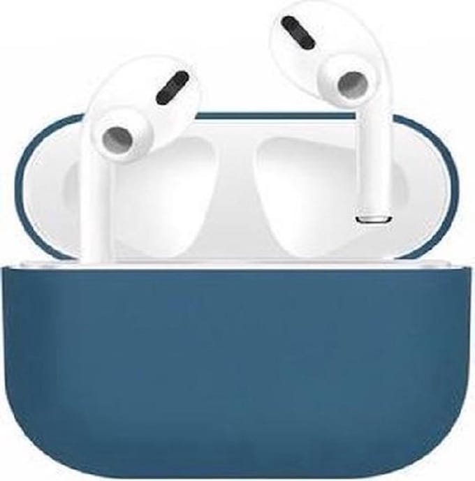Siliconen Case geschikt voor AirPods Pro - Donker blauw