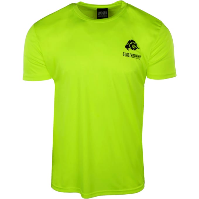 Heren Fitness Functioneel T-shirt Sport Outdoor Geel