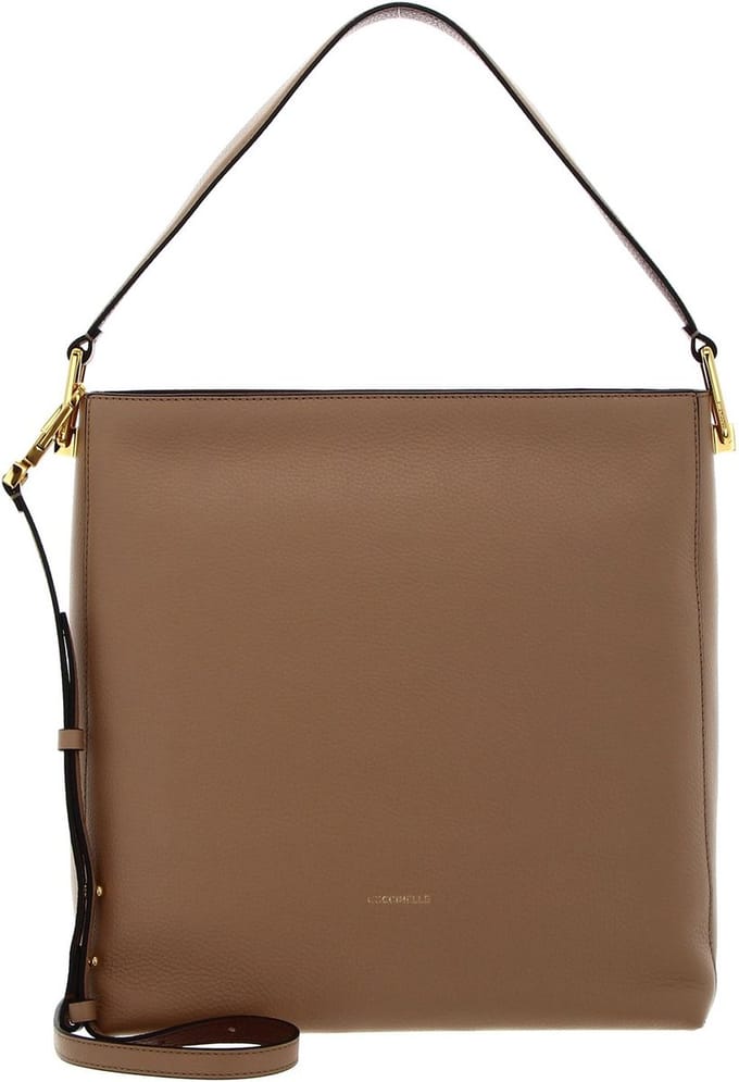 COCCINELLE Leren Handtas Schoudertas Liya Handbag Toasted / Brule Beige