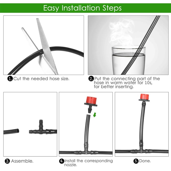 BXJ-009 Druppelirrigatiesets, digitale watertimer Waterkraan Slangtimer Irrigatiesysteem EU Thread zwart