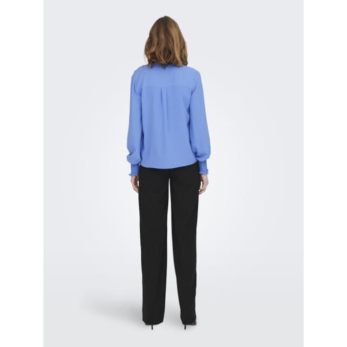 ONLY - ONLMETTE V-NECK LS SMOCK TOP WVN Dames Blouse