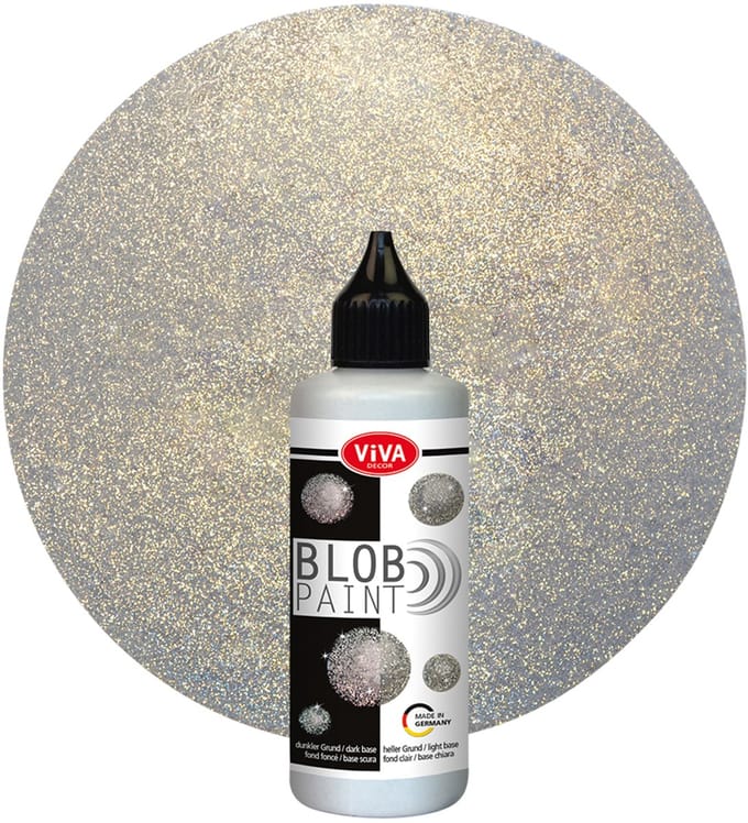 Blob Paint 90 ml, Silber Glitter