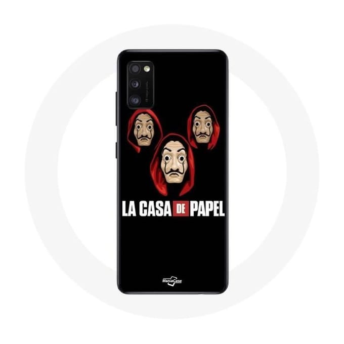 Coque - MANIACASE - Samsung Galaxy A41 - Masque et Logo - Souple - Protection