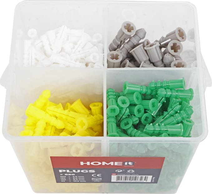 HOME It® Plug assortiment in doos 5,0 x 6,0 x 8,0 x 10,0 mm 65