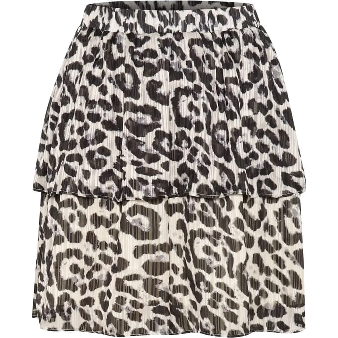 Rok Regular fit Black/White Leopard black offwhite