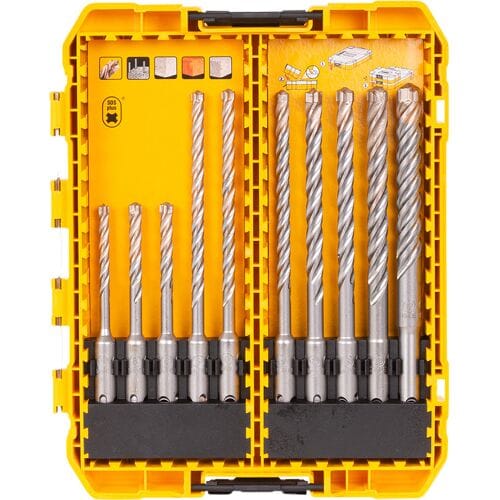 DeWalt SDS Plus XLR - Boorset - 10 Delig - Voor Beton - Met ToughCase+