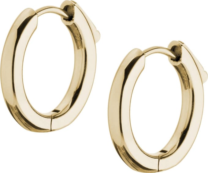 Melano Friends Anna oorringen - dames - goudkleurig - 12mm