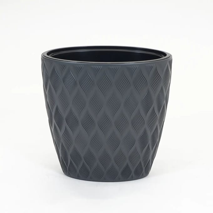 Vita Flow bloempot ellipse 60 antraciet
