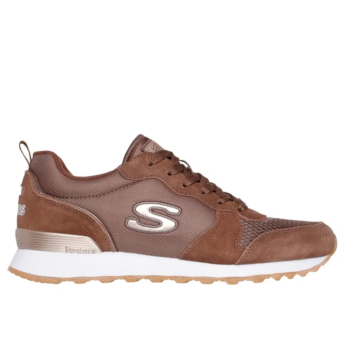 Skechers Og 85 - Goldn Gurl Dames Sneakers - Donkerbruin - Maat 38