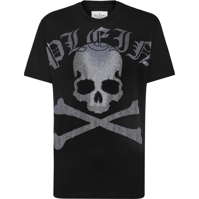 T-Shirt Ronde Hals Gothic Plein
