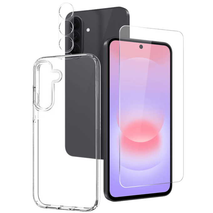 Northjo Samsung Galaxy A27 All-in-One Protection Pack Transparant